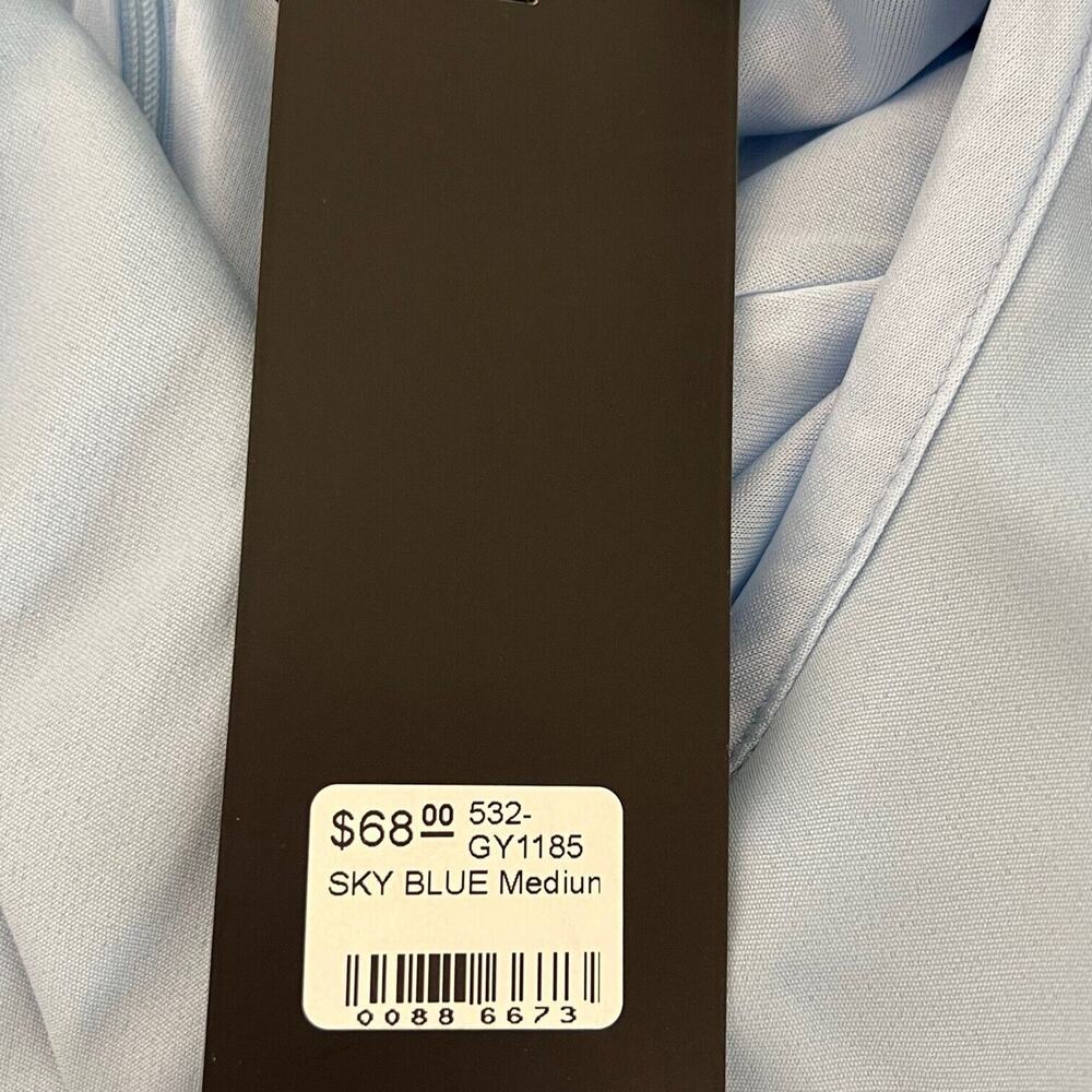 Do + Be Womens Special Occasion One Shoulder Ruffled Dress Size M Sky Blue New - Picture 8 of 10